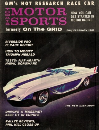 TODAY'S MOTOR SPORTS 1961 FEB - V1 N9 FIRST ISSUE
